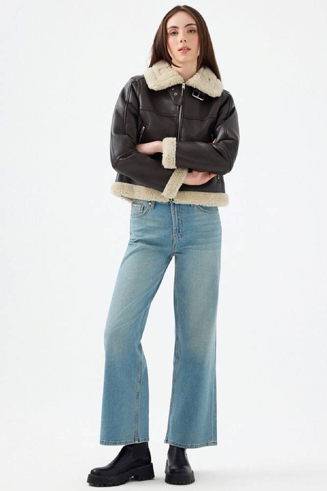 Kadın Mont LF2040673 Kahve 