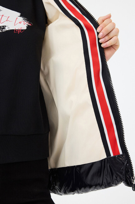 Kadın Mont LF2040945 Siyah - Thumbnail