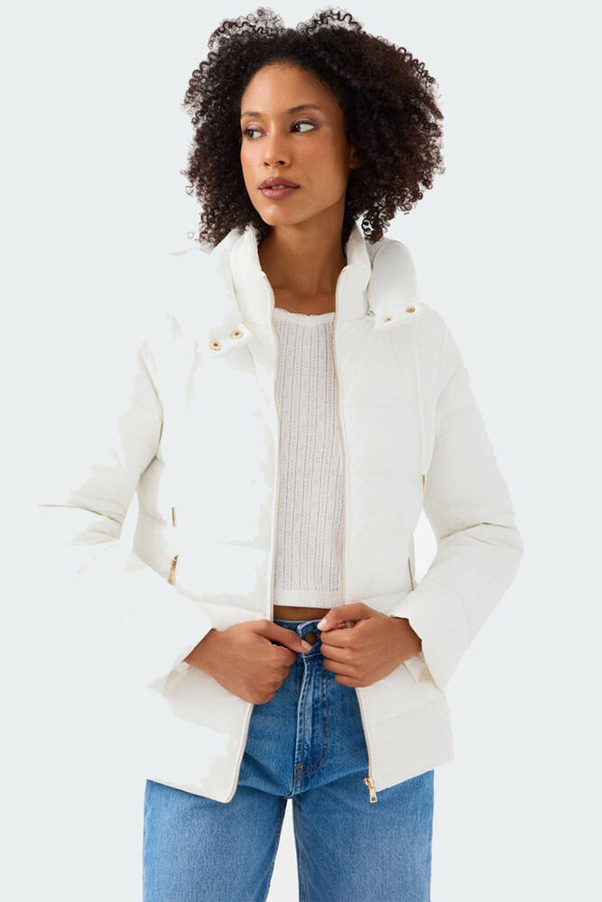 Kadın Mont LF2041093 Beyaz 