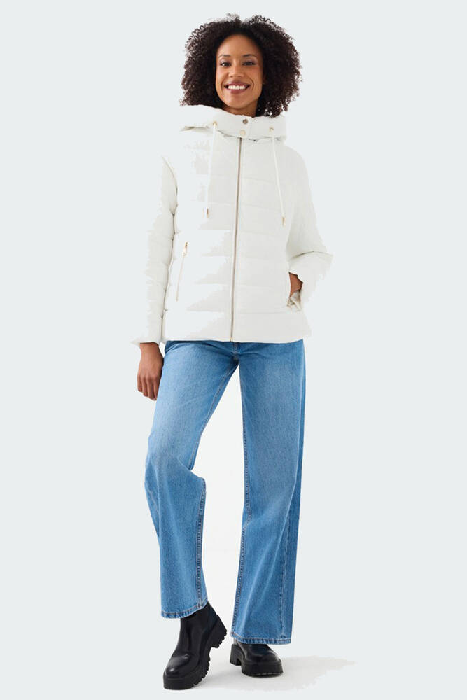 Kadın Mont LF2041093 Beyaz 