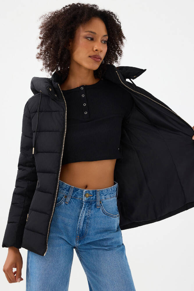 Kadın Mont LF2041093 Siyah 