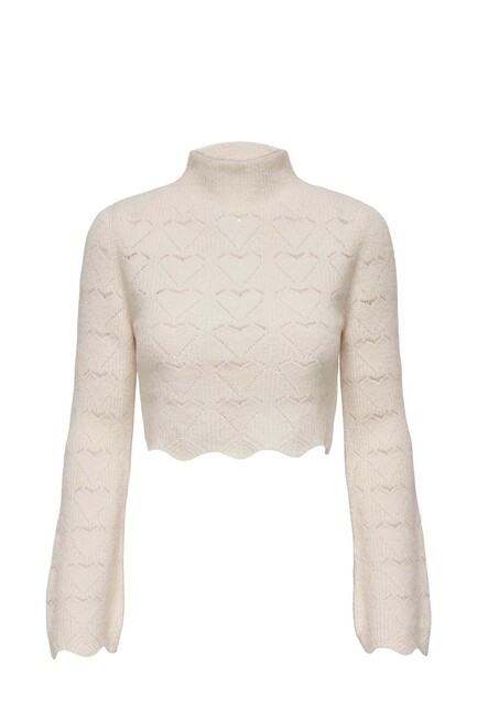 Kadın Morehearts Kazak 15307893 Ekru (1)