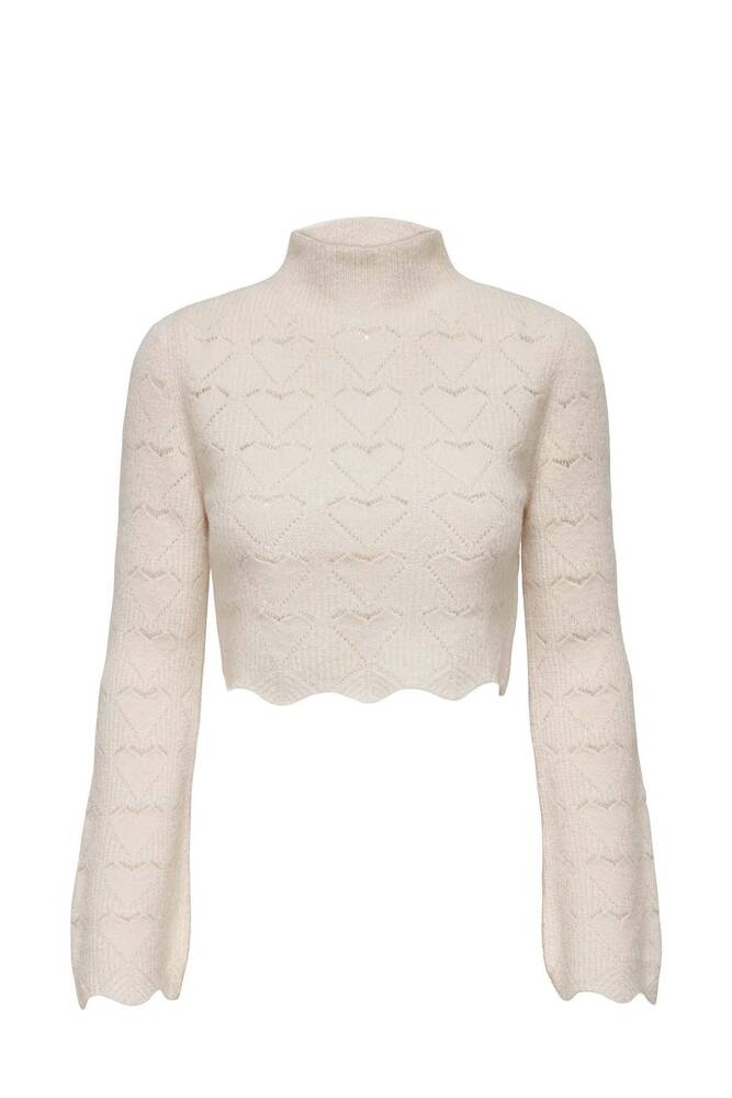 Kadın Morehearts Kazak 15307893 Ekru 