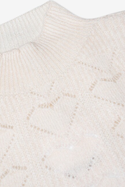 Kadın Morehearts Kazak 15307893 Ekru - Thumbnail