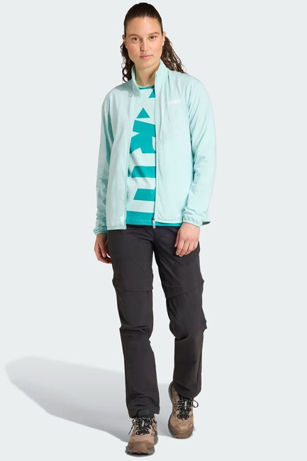 Kadın MT CW Fermuarlı Ceket JD3950 Turkuaz - Thumbnail