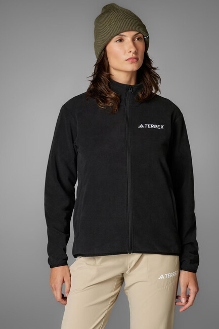 Kadın Mt Ess Fermuarlı Ceket JP0800 Siyah - Thumbnail