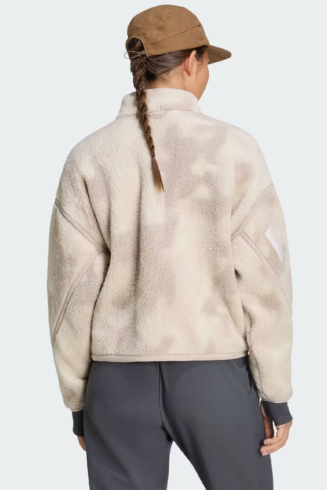 Kadın Mt Ess Hp Aop Sweat KS2312 Ekru 