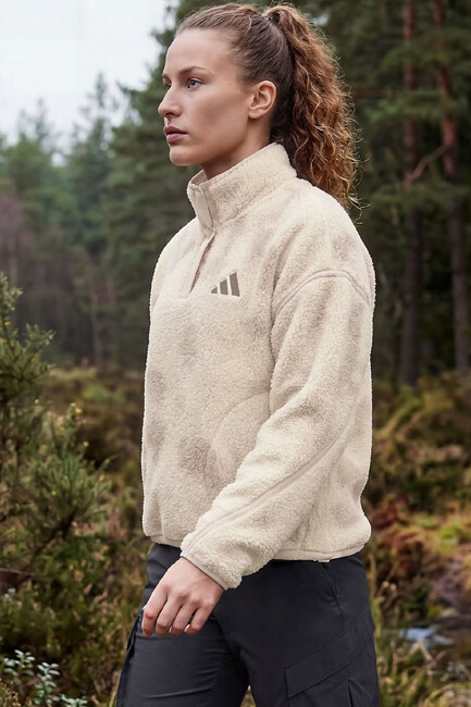Kadın Mt Ess Hp Aop Sweat KS2312 Ekru (3)