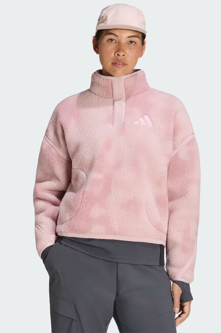 Kadın Mt Ess Hp Aop Sweat KS2313 Pembe (1)