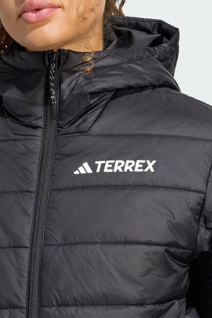 Kadın MT Ess Kapüşonlu Mont KB2169 Siyah - Thumbnail