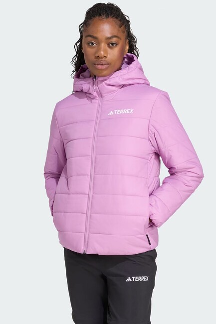 Kadın MT Ess Kapüşonlu Mont KB2171 Pembe (1)