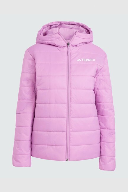 Kadın MT Ess Kapüşonlu Mont KB2171 Pembe - Thumbnail