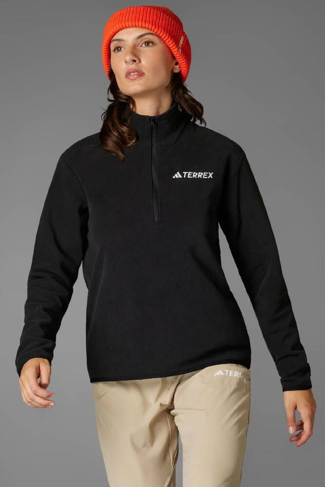 Kadın Multi Essentials Yarım Fermuarlı Sweat JP0788 Siyah 