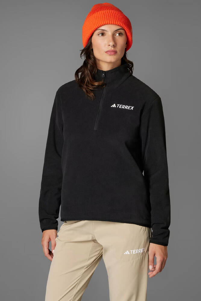 Kadın Multi Essentials Yarım Fermuarlı Sweat JP0788 Siyah 