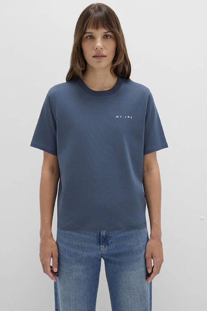 Kadın MV Baskılı Tişört 1613148-70500 Lacivert 