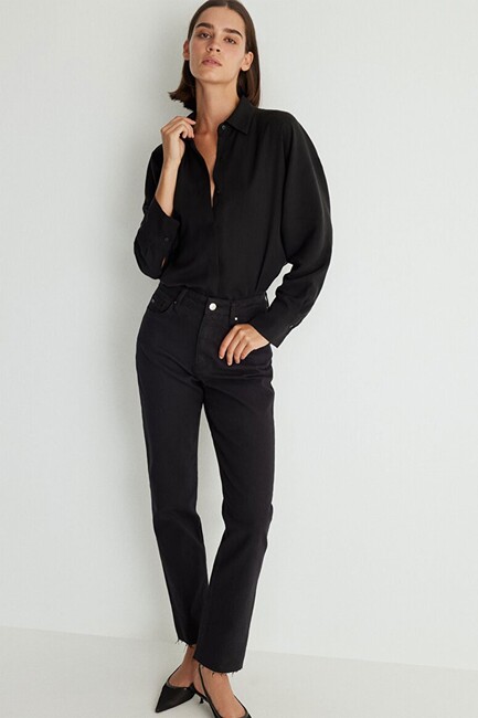 Kadın New York Classic Jean Pantolon 101441-85807 Siyah (1)