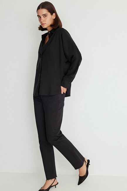 Kadın New York Classic Jean Pantolon 101441-85807 Siyah (2)