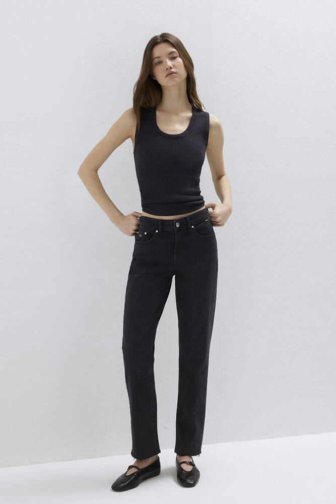 Kadın New York Classic Jean Pantolon 101441-A3765 Gri 