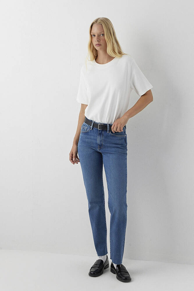 Kadın New York Classic Jean Pantolon 101441-A6203 Mavi - 2