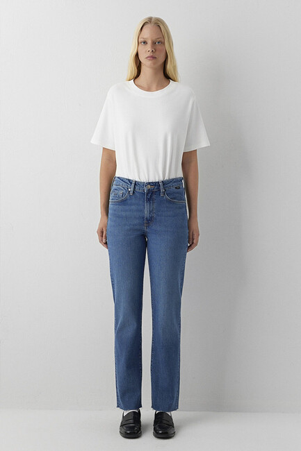 Kadın New York Classic Jean Pantolon 101441-A6203 Mavi (2)