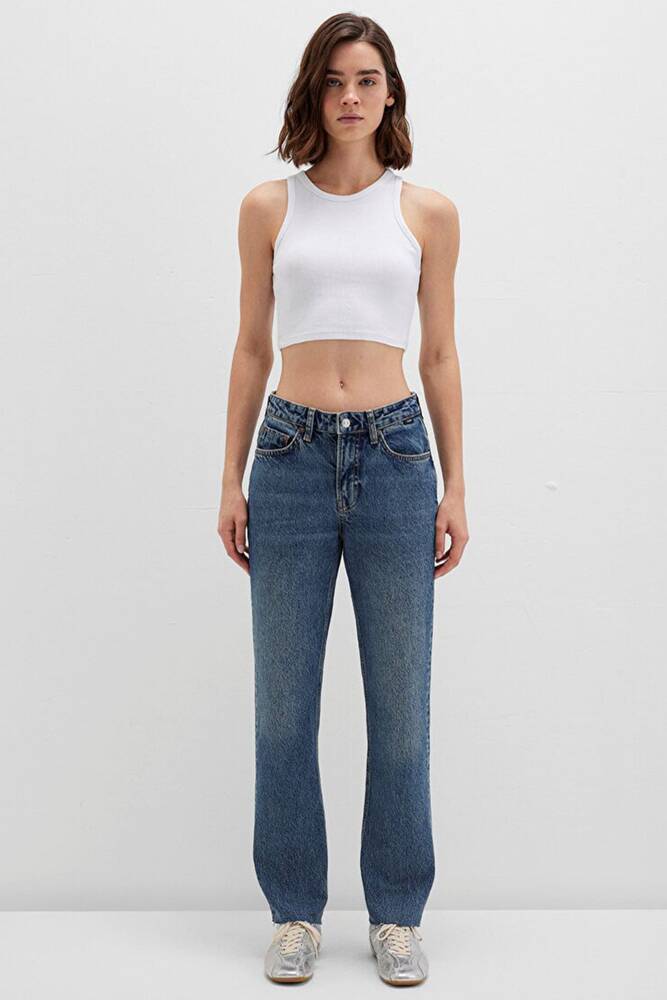 Kadın New York Jean Pantolon 101441-88581 Mavi 