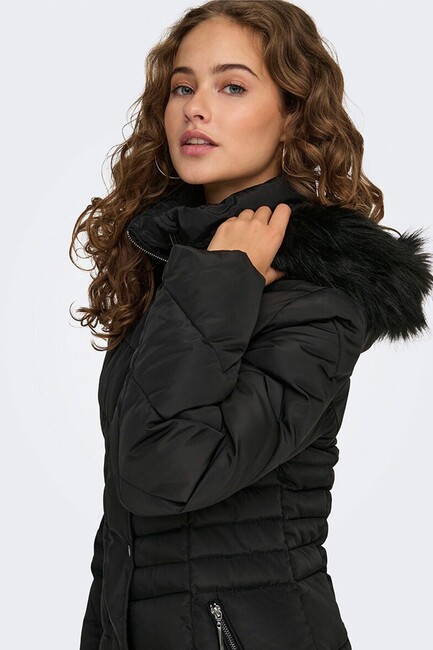 Kadın Nora Puffer Kaban 15321994 Siyah - Thumbnail