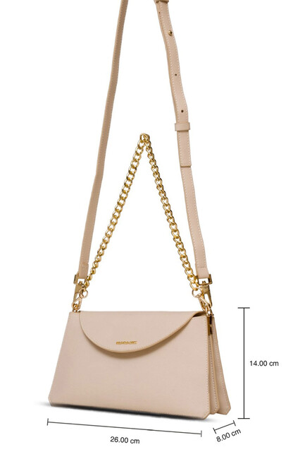 Kadın Omuz Çantası US25118 Bej - Thumbnail