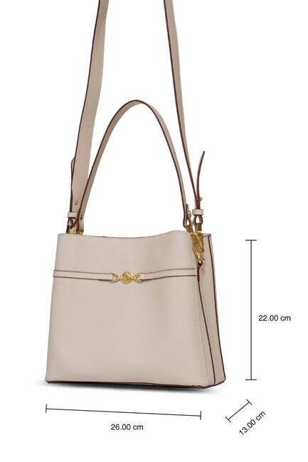 Kadın Omuz Çantası US25238 Bej - Thumbnail