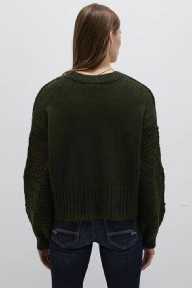 Kadın Önü Düğmeli Hırka 1710054-80714 Haki 