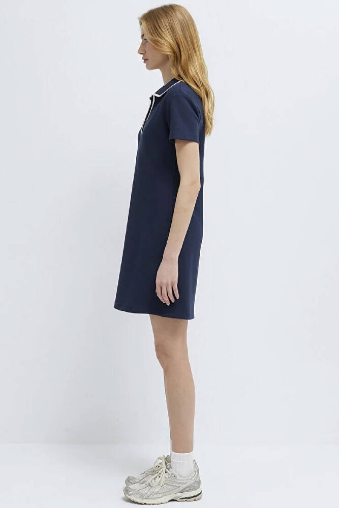 Kadın Örme Mini Elbise 1310775-90372 Lacivert 