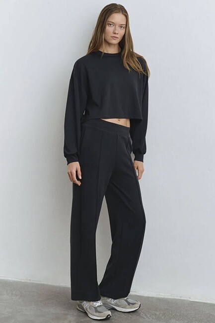 Kadın Örme Pantolon 1010634-900 Siyah (1)