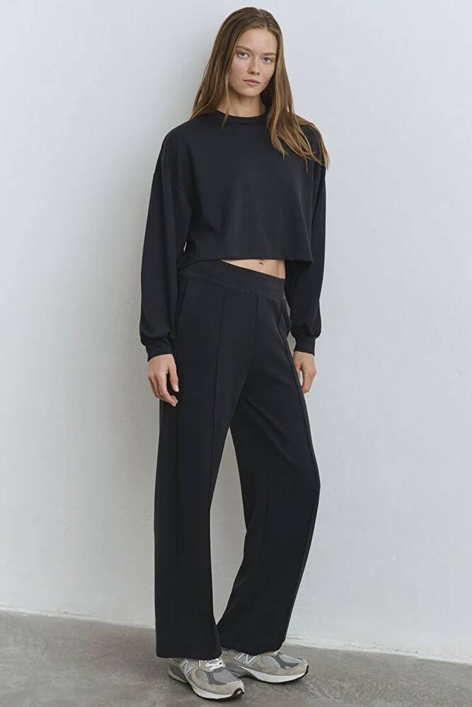 Kadın Örme Pantolon 1010634-900 Siyah 