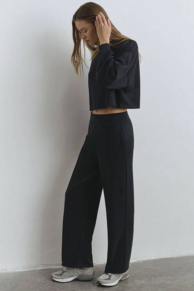 Kadın Örme Pantolon 1010634-900 Siyah 