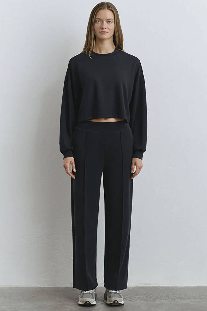 Kadın Örme Pantolon 1010634-900 Siyah 