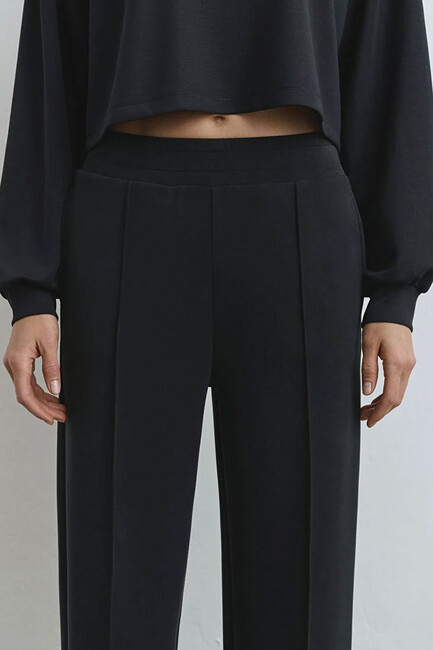 Kadın Örme Pantolon 1010634-900 Siyah - Thumbnail