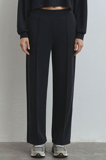 Kadın Örme Pantolon 1010634-900 Siyah - Thumbnail