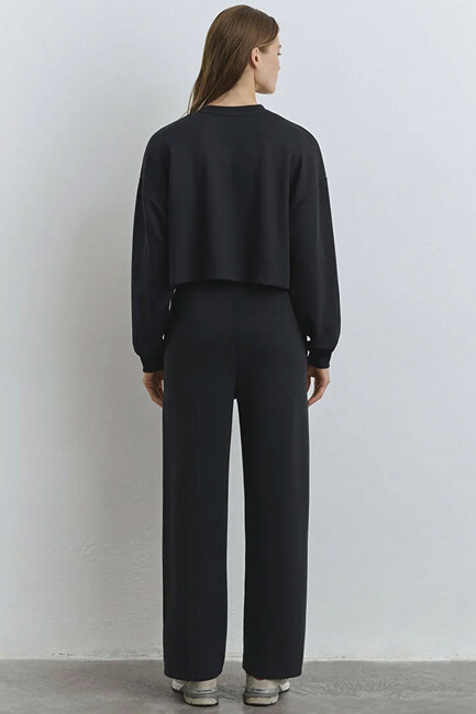 Kadın Örme Pantolon 1010634-900 Siyah - Thumbnail