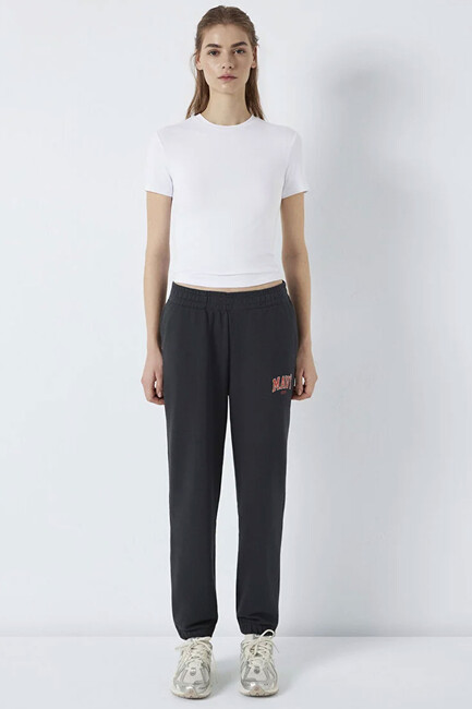 Kadın Örme Pantolon 1010757-80106 Gri - Thumbnail