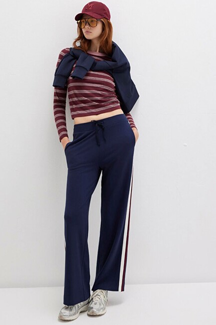 Kadın Örme Pantolon 1011061-82318 Lacivert (1)