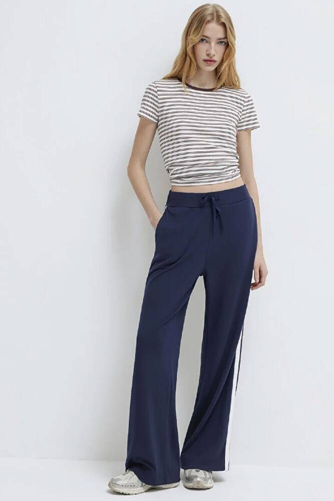 Kadın Örme Pantolon 1011061-82458 Lacivert 