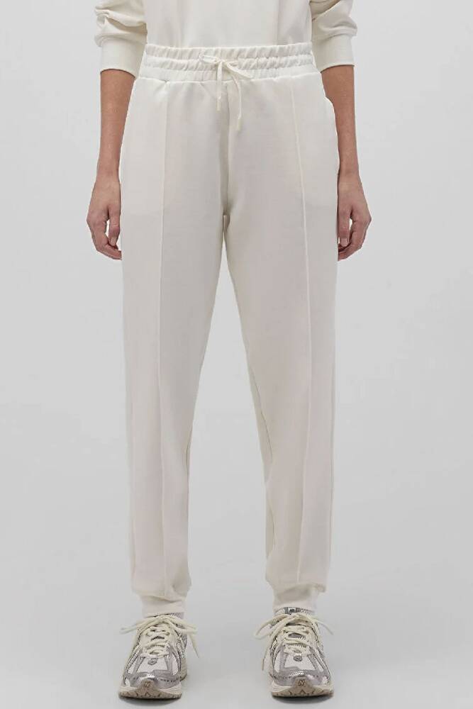 Kadın Örme Pantolon 1011095-80194 Ekru 