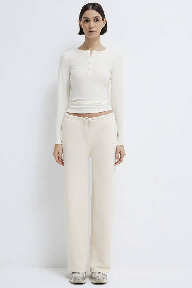 Kadın Örme Pantolon 1011155-70072 Bej 