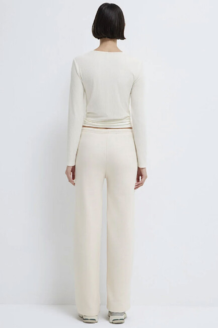 Kadın Örme Pantolon 1011155-70072 Bej - Thumbnail