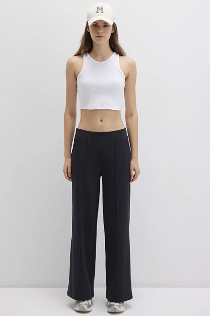 Kadın Örme Pantolon 1011156-900 Siyah - Thumbnail