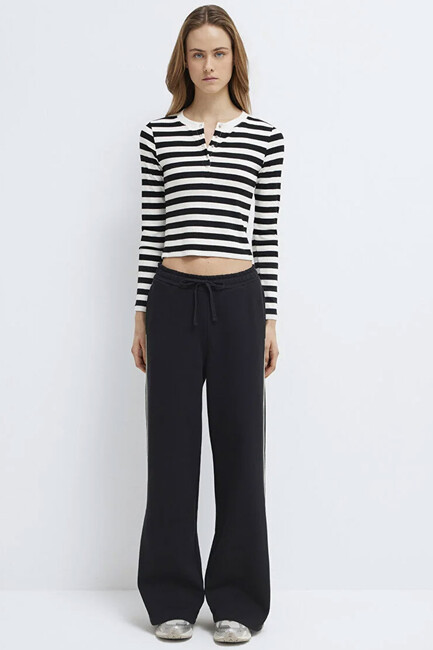 Kadın Örme Pantolon 1011182-900 Siyah (3)