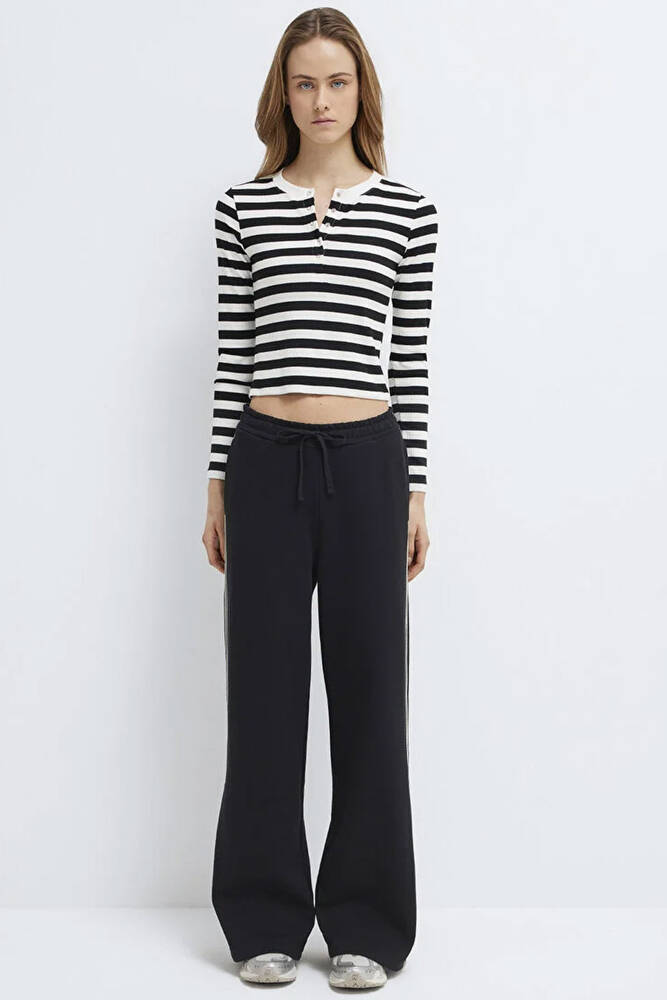 Kadın Örme Pantolon 1011182-900 Siyah 