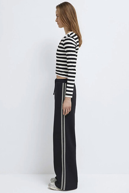 Kadın Örme Pantolon 1011182-900 Siyah - Thumbnail