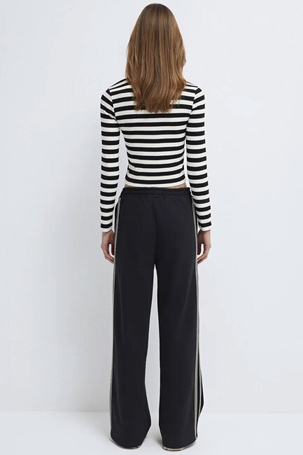 Kadın Örme Pantolon 1011182-900 Siyah - Thumbnail