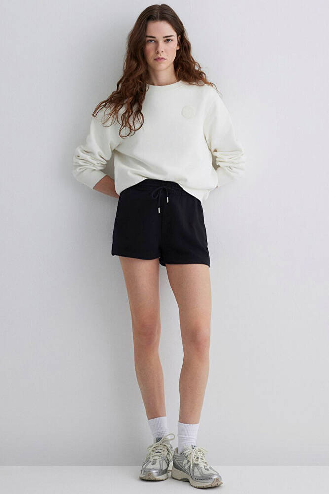 Kadın Örme Şort 1410152-900 Siyah 