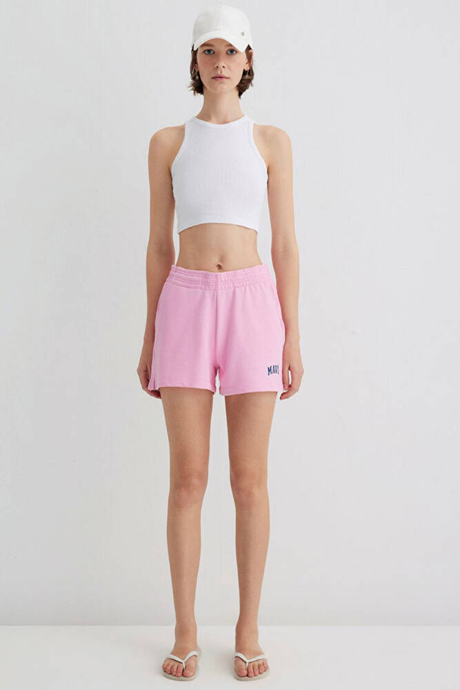 Kadın Örme Şort 1410155-70972 Pembe 
